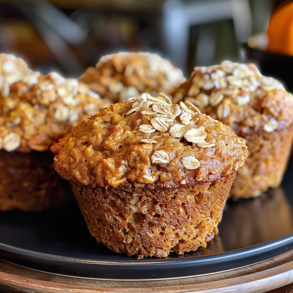 Pumpkin Oatmeal Muffins