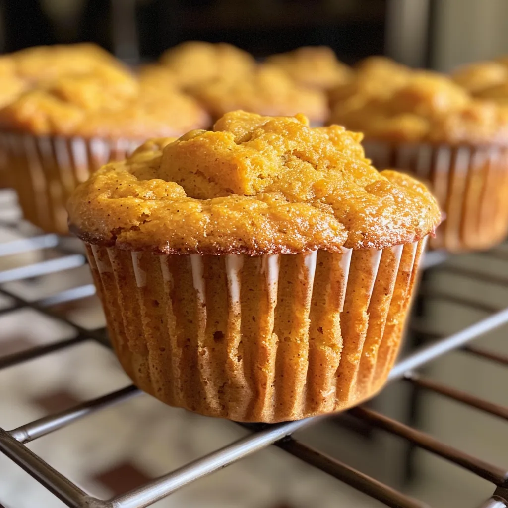 8g Protein Pumpkin Muffins - Juicy & Irresistibly Healthy