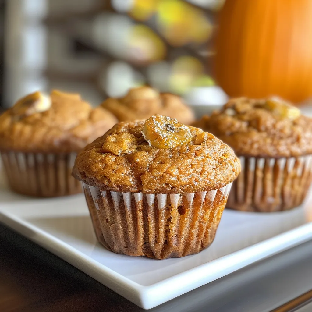Pumpkin Banana Muffins