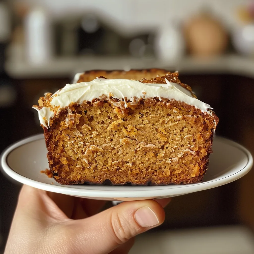 Pumpkin Bread with Cream Cheese Frosting