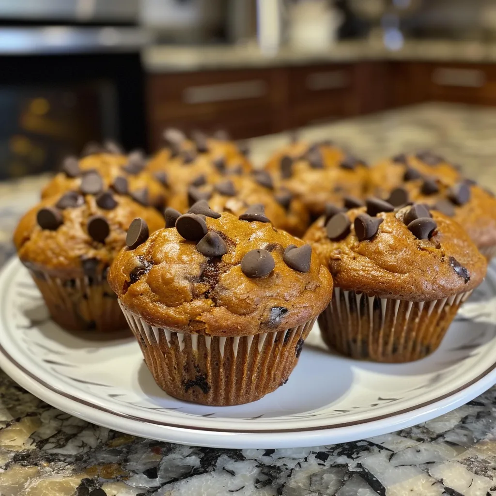 Chocolate Chip Pumpkin Muffins