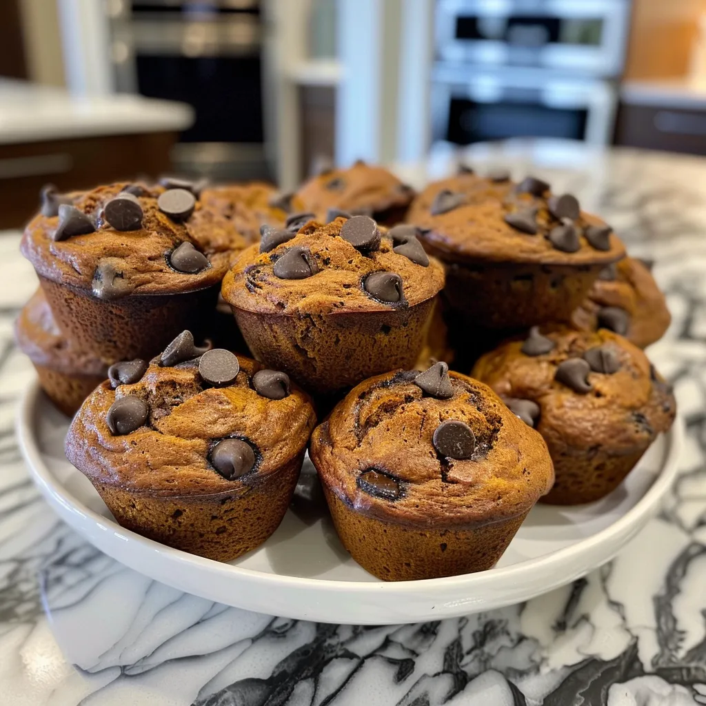 Sourdough Pumpkin Chocolate Chip Muffins
