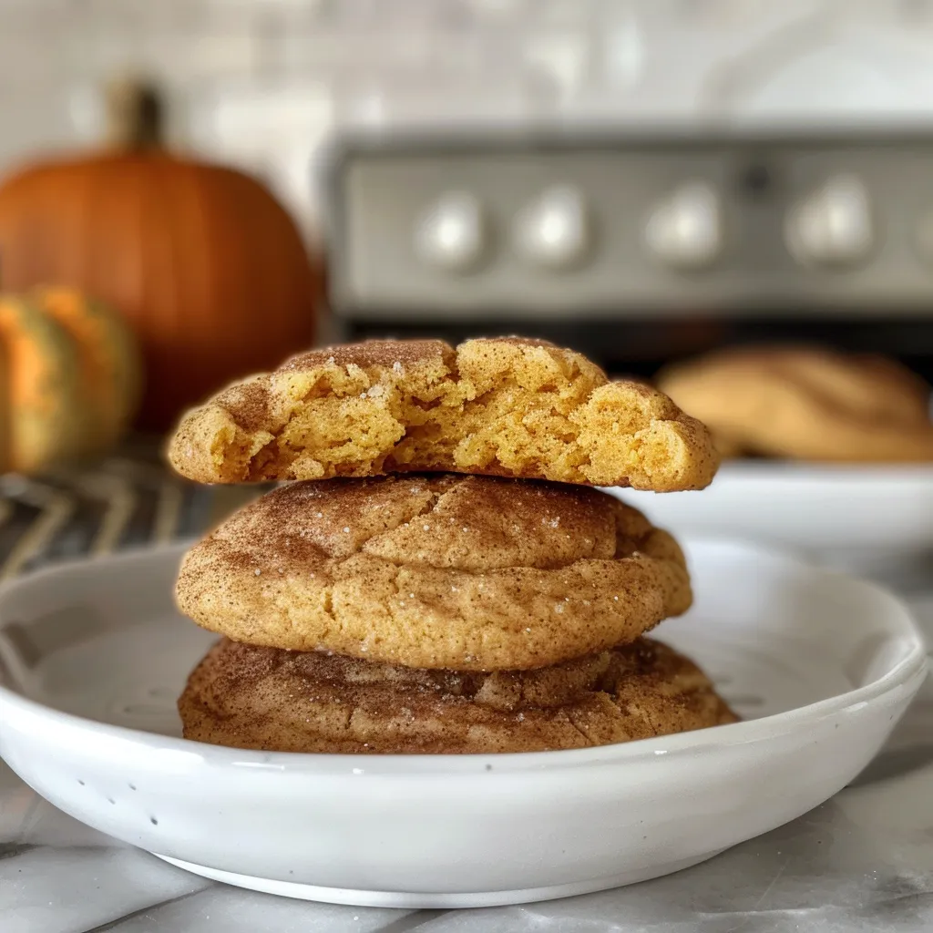 Pumpkin Snickerdoodle Cookies