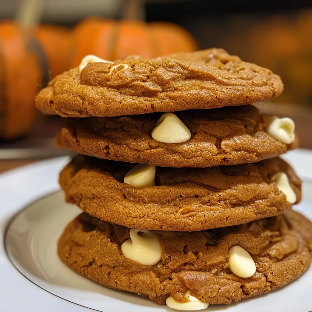 Pumpkin White Chocolate Chip Cookies
