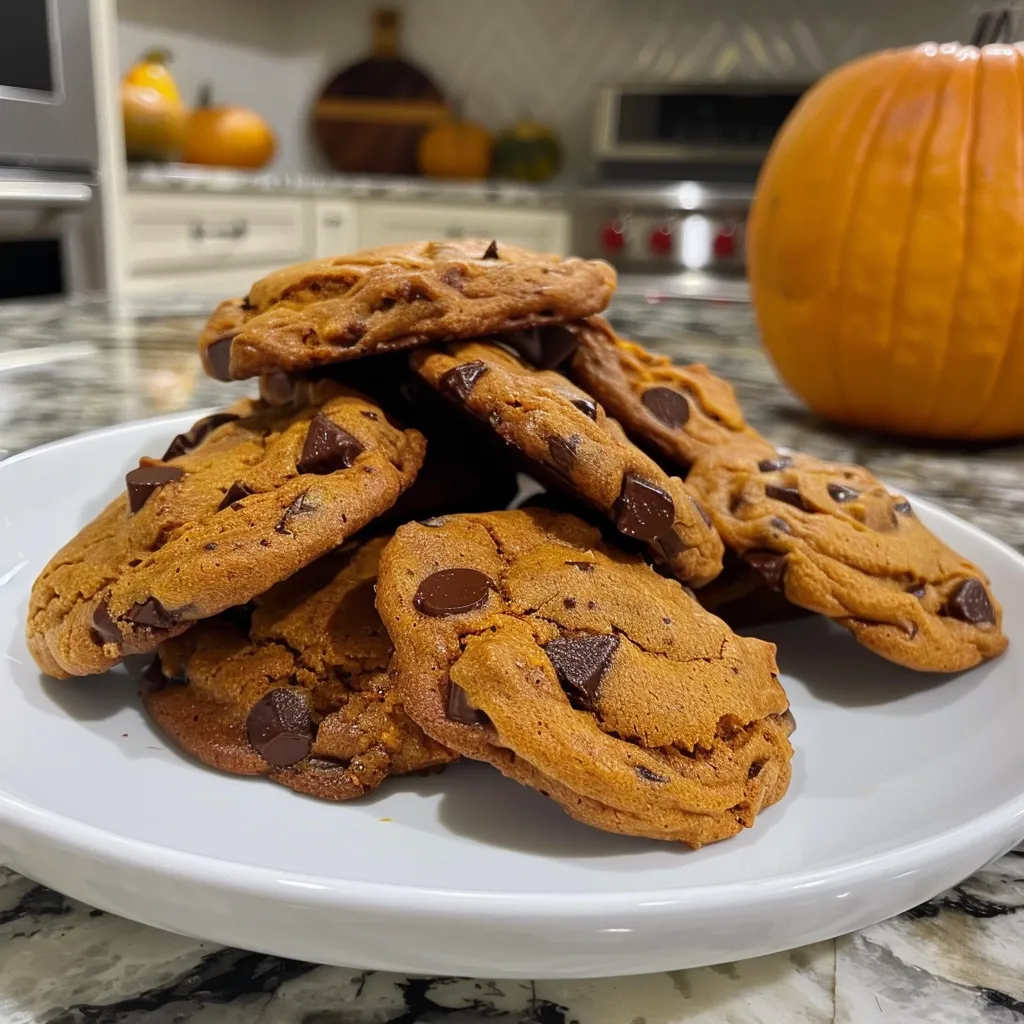 Soft and chewy pumpkin cookies