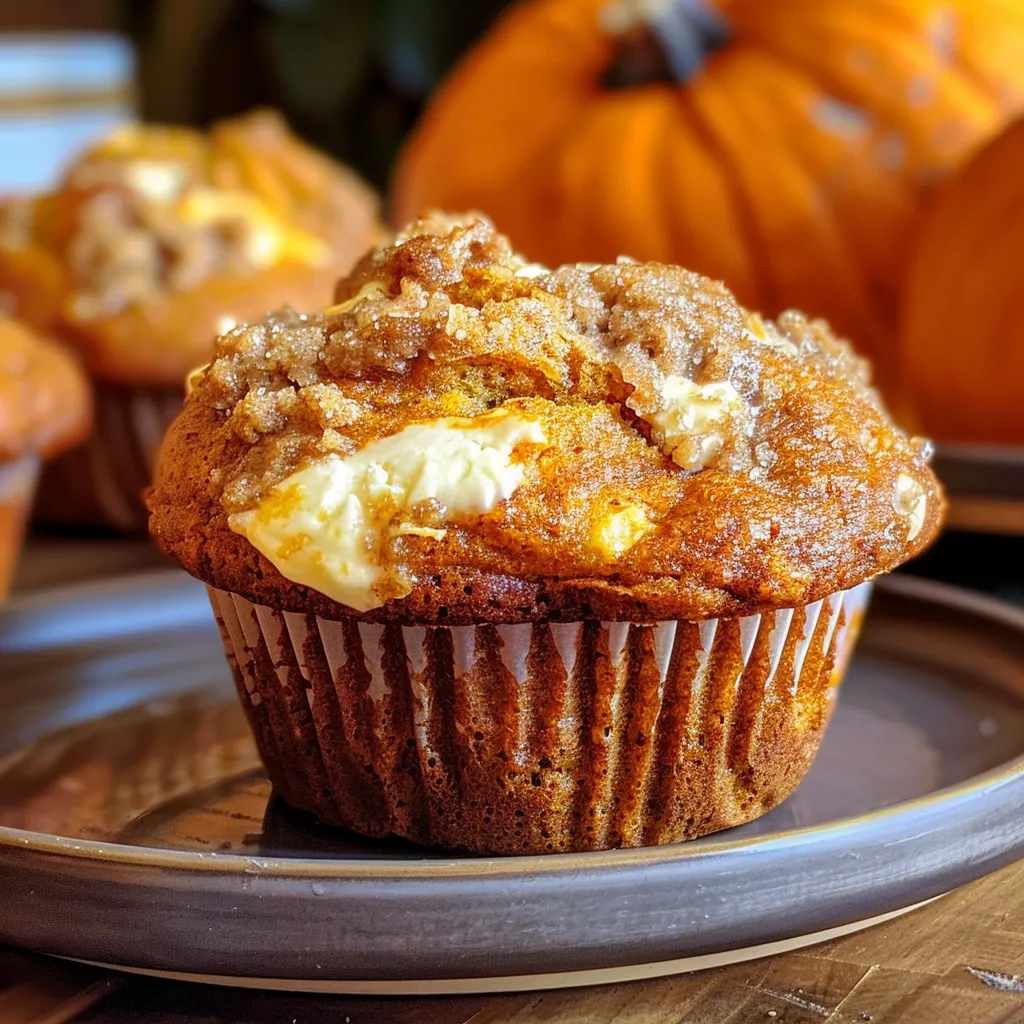 Best Swirled Pumpkin Cream Cheese Muffins Recipe