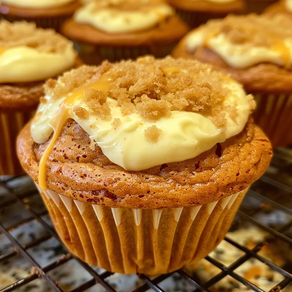 Homemade Pumpkin Cream Cheese Muffins