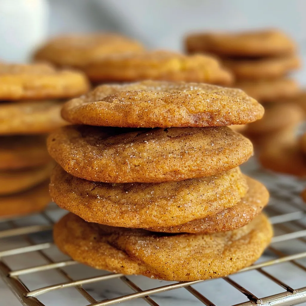 Chewy Pumpkin Snickerdoodle Cookies – Cinnamon Sugar Bliss