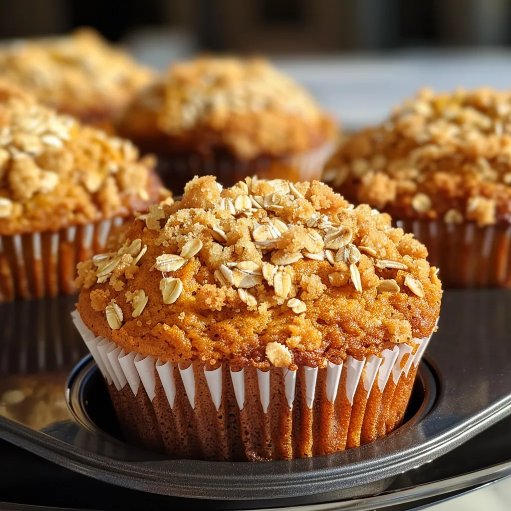 Pumpkin Oatmeal Muffins