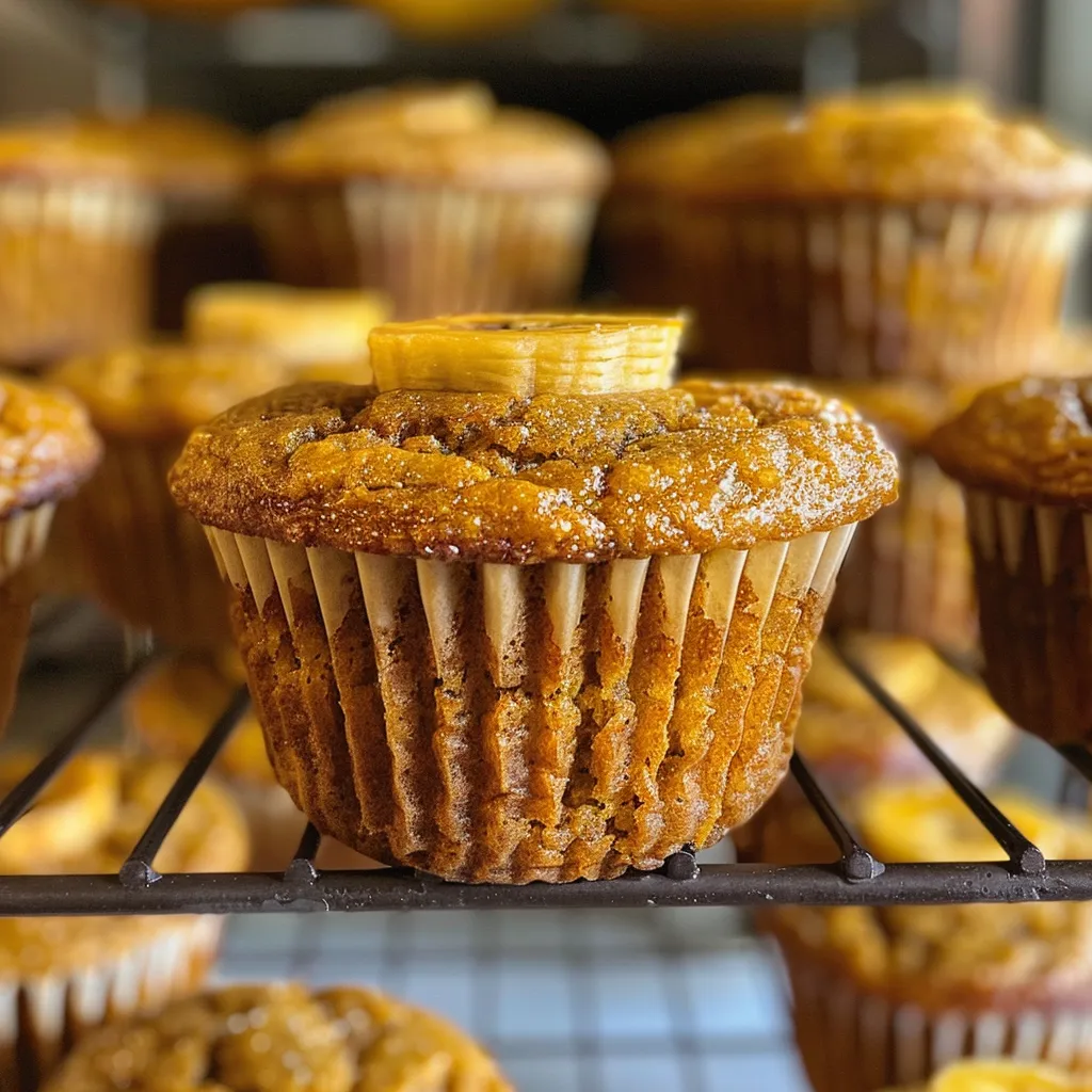 Easy Pumpkin Banana Muffins