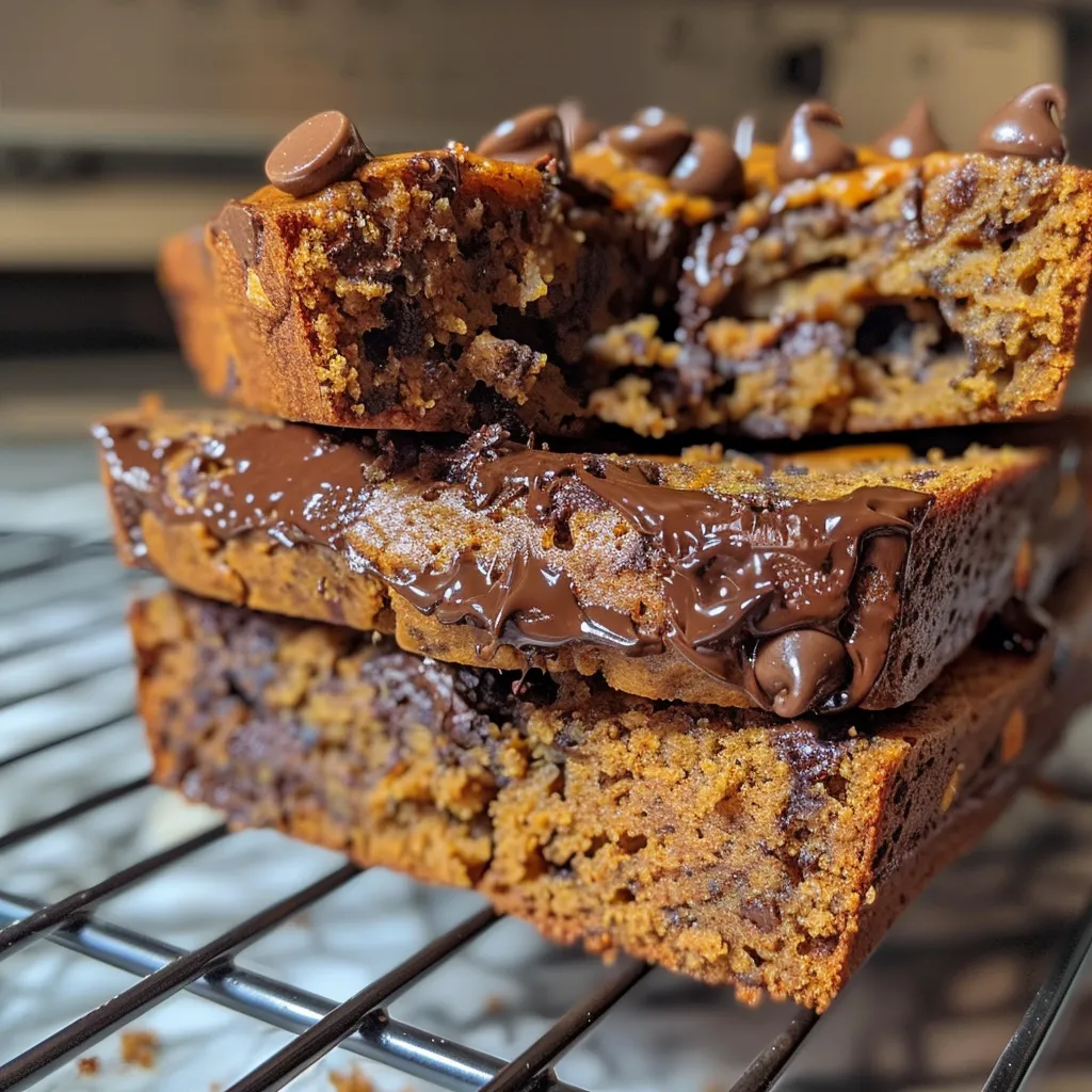 Pumpkin Banana Chocolate Chip Bread
