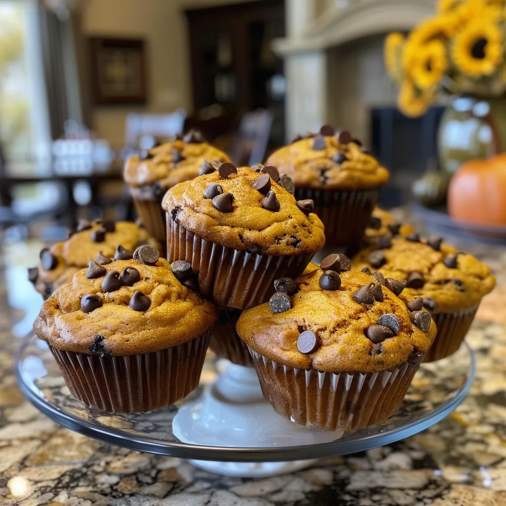 Pumpkin Chocolate Chip Muffins
