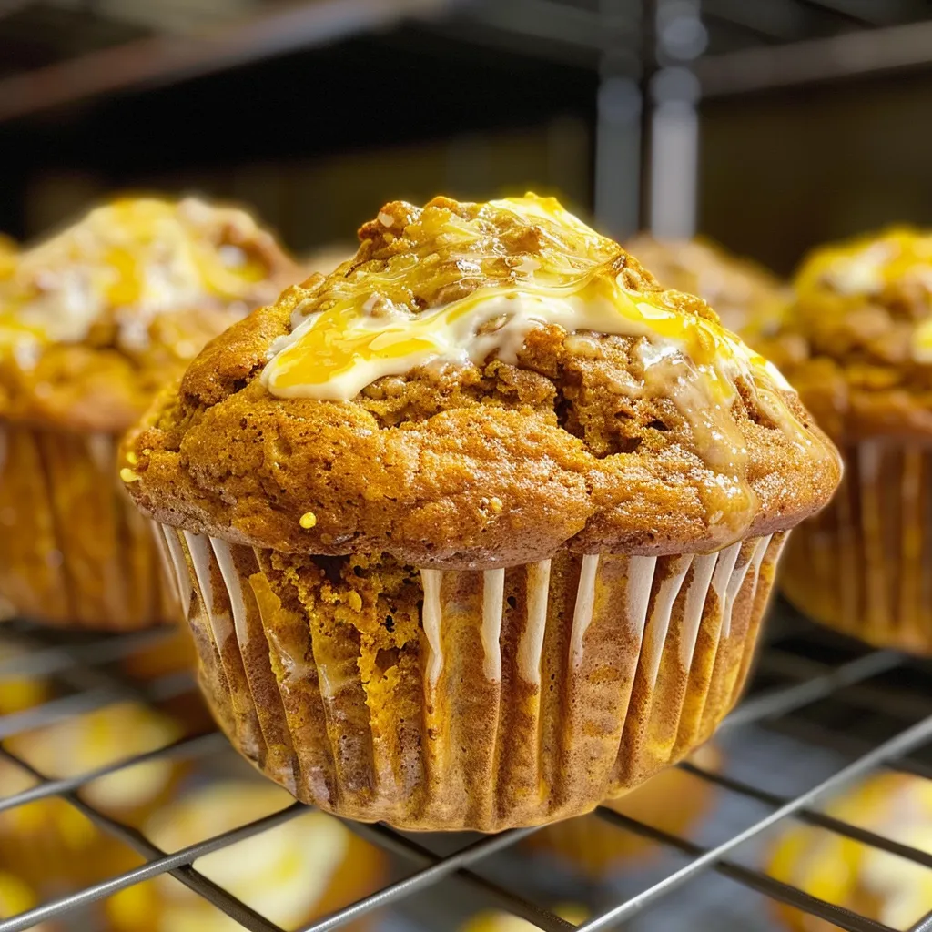 Pumpkin Muffins with Cream Cheese