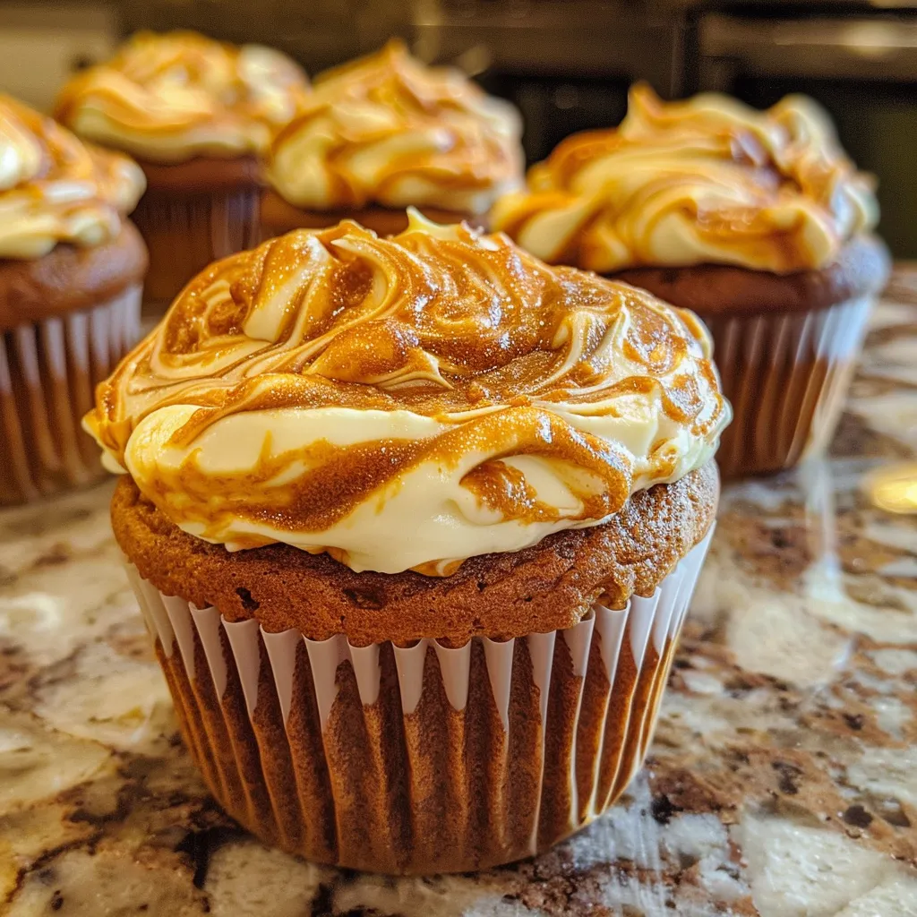 Pumpkin Cream Cheese Swirl Muffins
