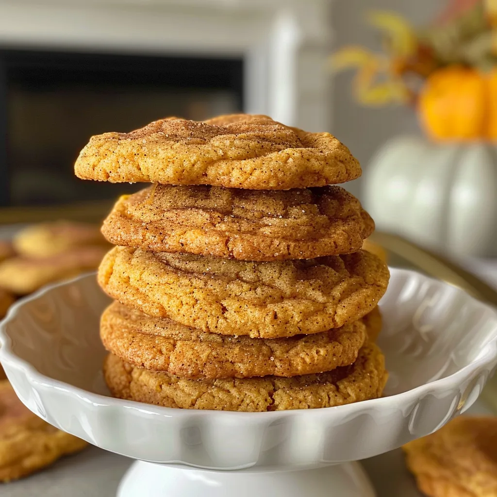 Chewy Pumpkin Snickerdoodle Cookies – Cinnamon Sugar Bliss