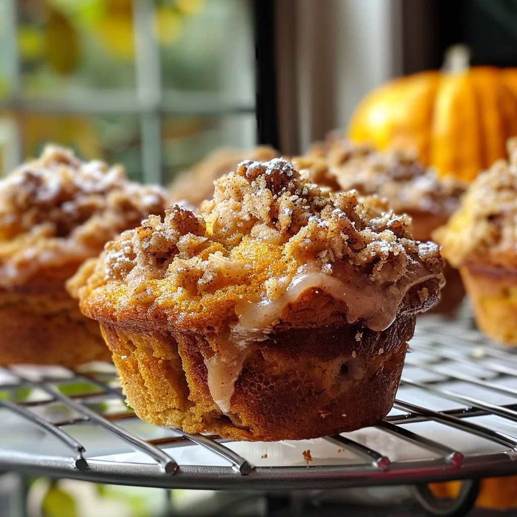 Apple Pumpkin Streusel Muffins
