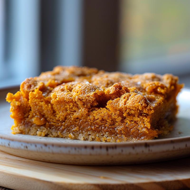 Close-up of a creamy sweet potato casserole topped with crunchy pecans on a wooden board.