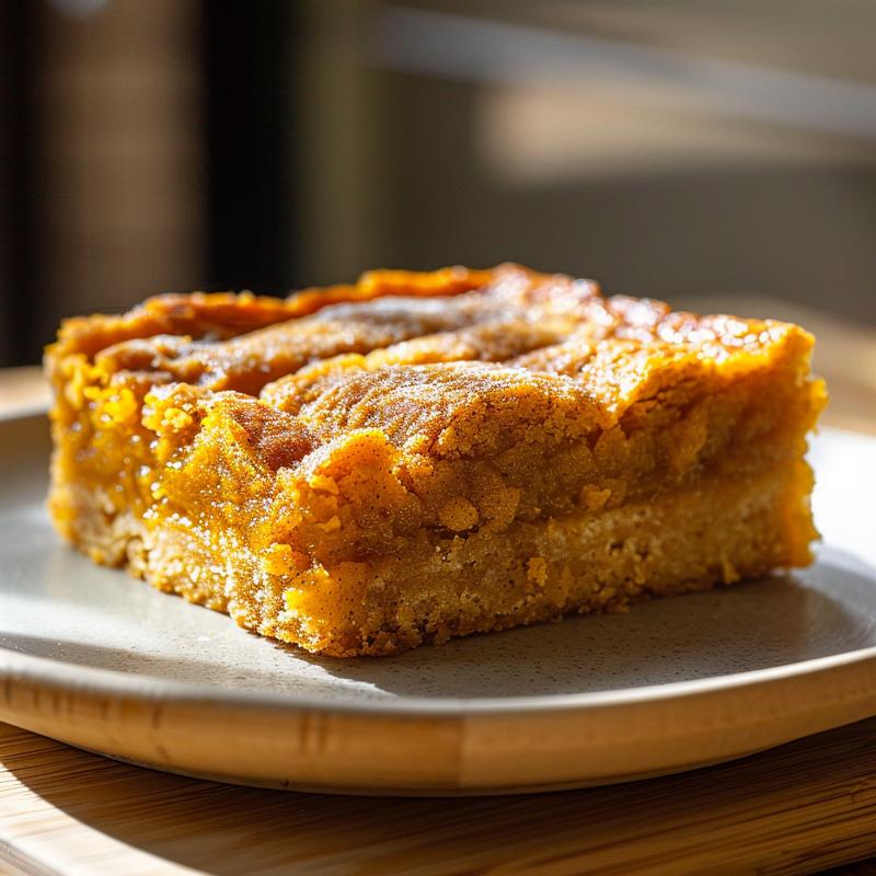 Close-up of a creamy sweet potato casserole topped with crunchy pecans on a wooden board.